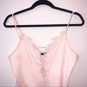 Topshop pink bodysuit